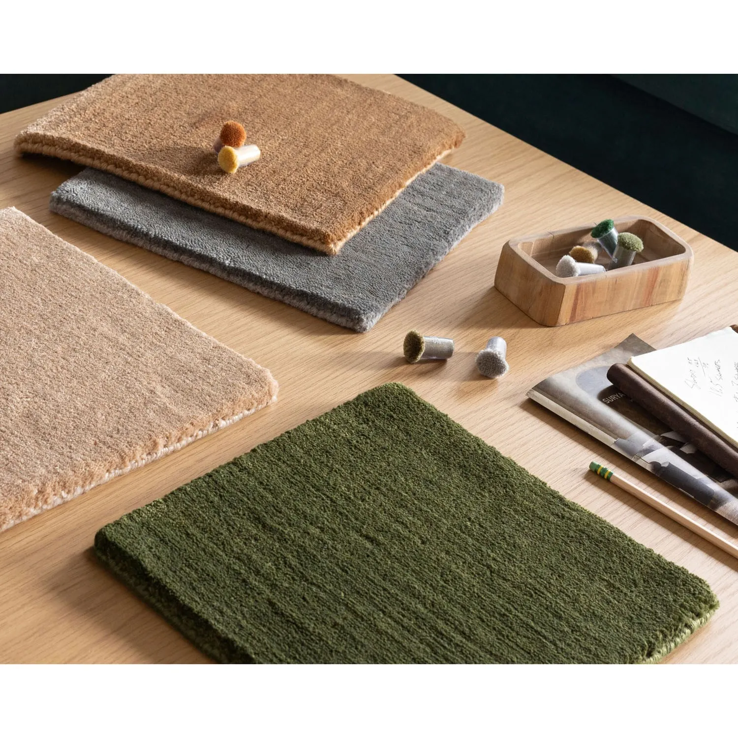 Millie Hand Knotted Rug - Blue, Recycled PET