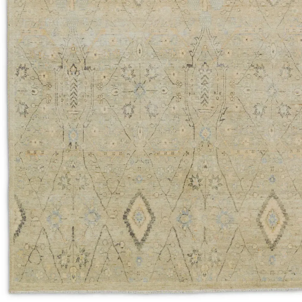 Millie Medallion Patterned Rug - Cream, Cotton