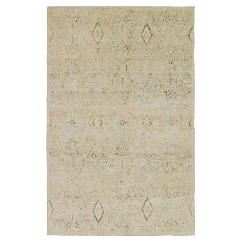 Millie Medallion Patterned Rug - Cream, Cotton
