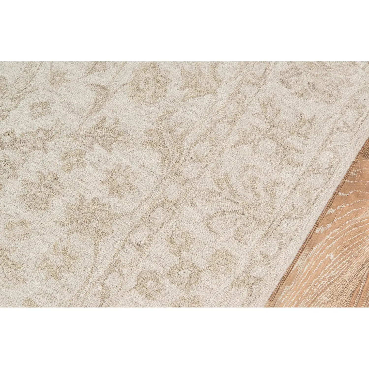 Millie Oriental Patterned Rug - Beige, Wool