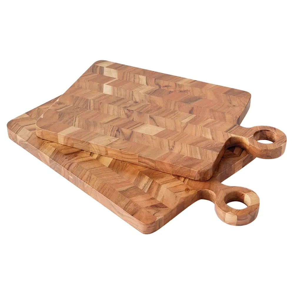 Millie Rustic Lodge Serving Board Set - Natural, Acacia Wood image