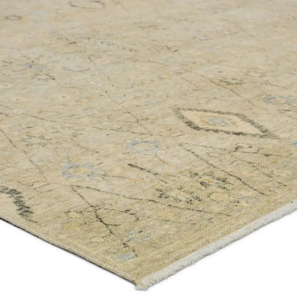 Millie Sample Medallion Patterned Rug - Cream, Cotton