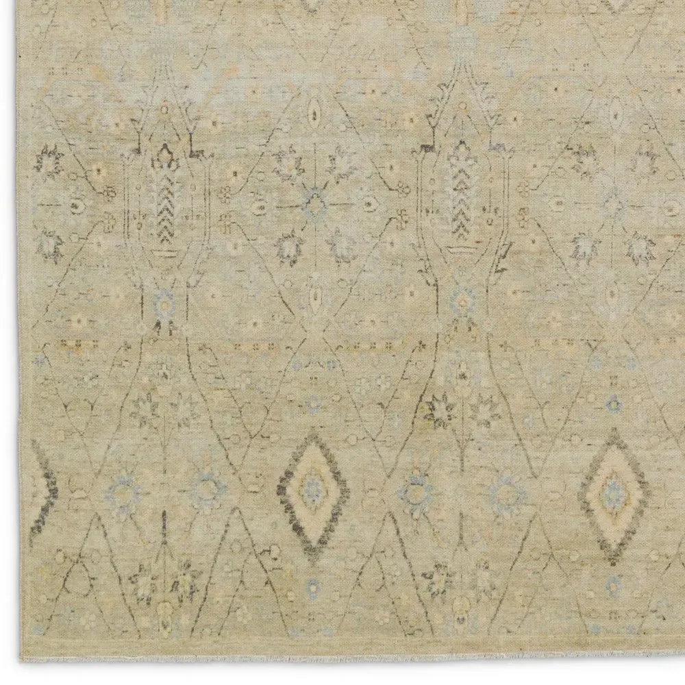 Millie Sample Medallion Patterned Rug - Cream, Cotton