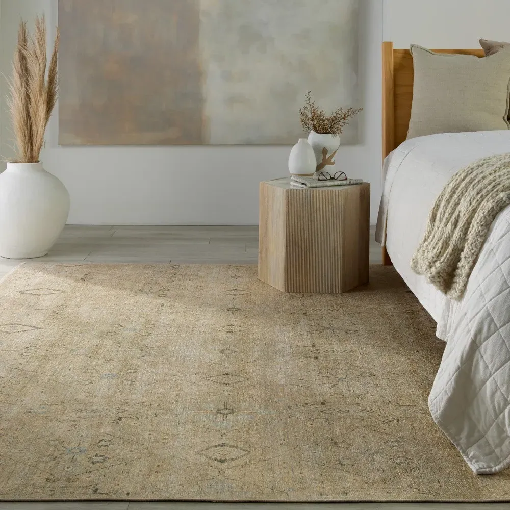 Millie Sample Medallion Patterned Rug - Cream, Cotton