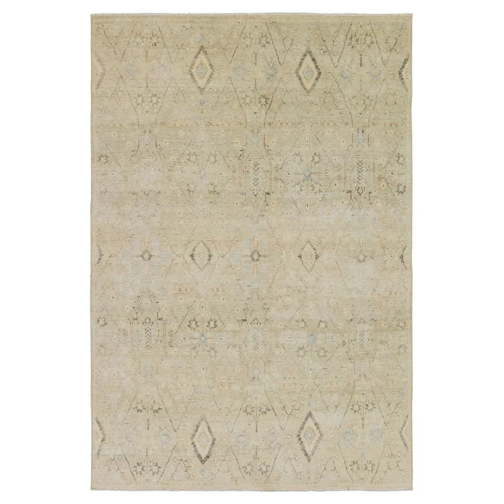 Millie Sample Medallion Patterned Rug - Cream, Cotton image