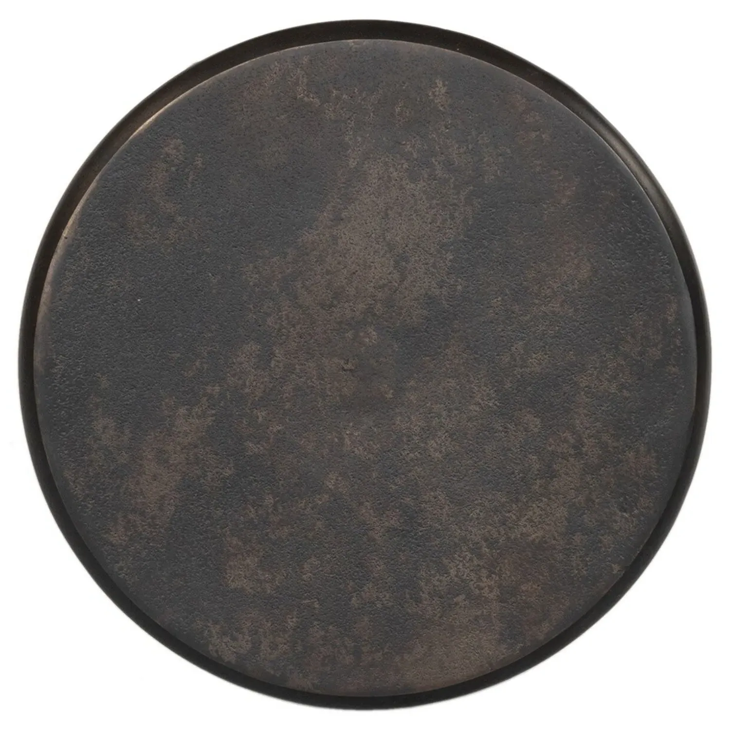 Milo Round End Table - Bronze, Aluminum