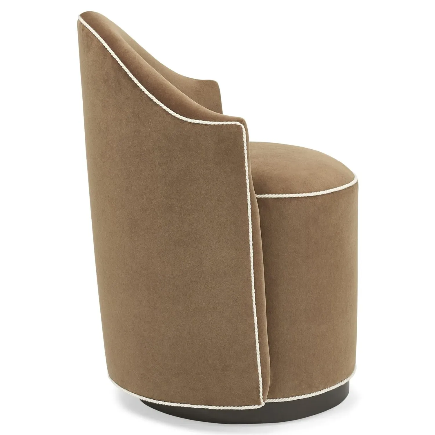 Milovan Swivel Dining Chair - Brown