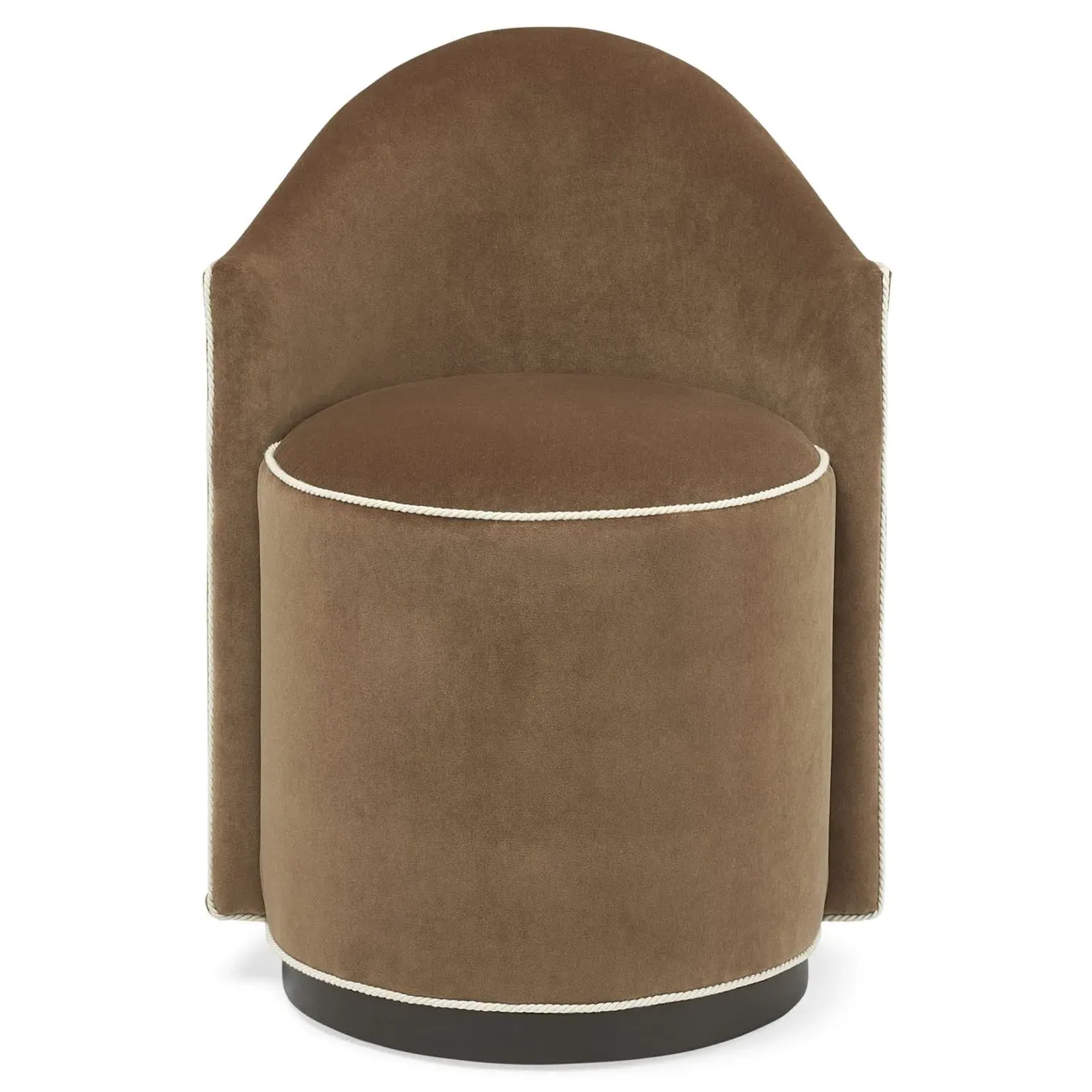 Milovan Swivel Dining Chair - Brown