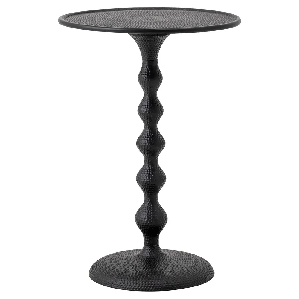 Milton Round End Table - Black, Aluminum image