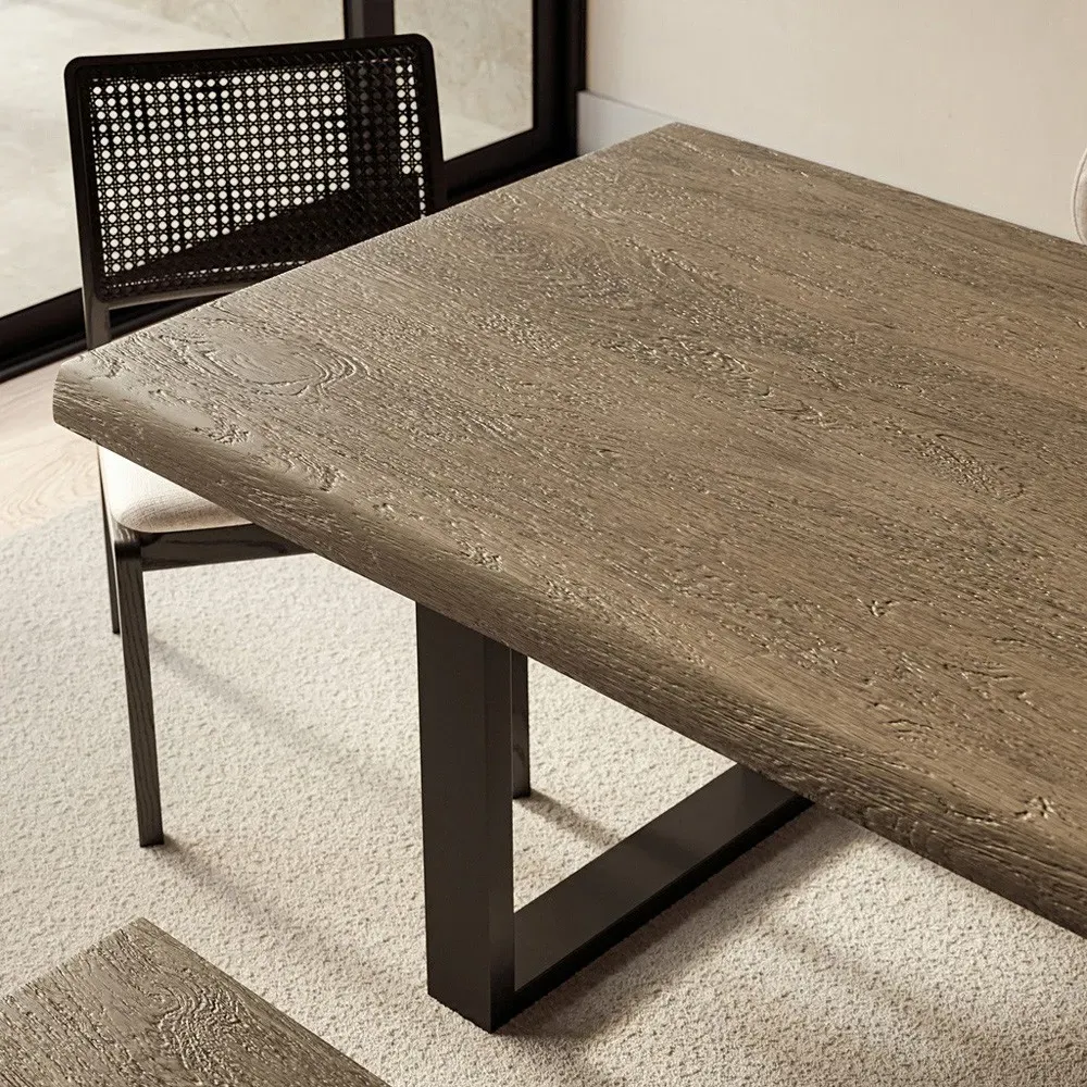 Mina Cane Dining Chair - Black, Tauari Wood