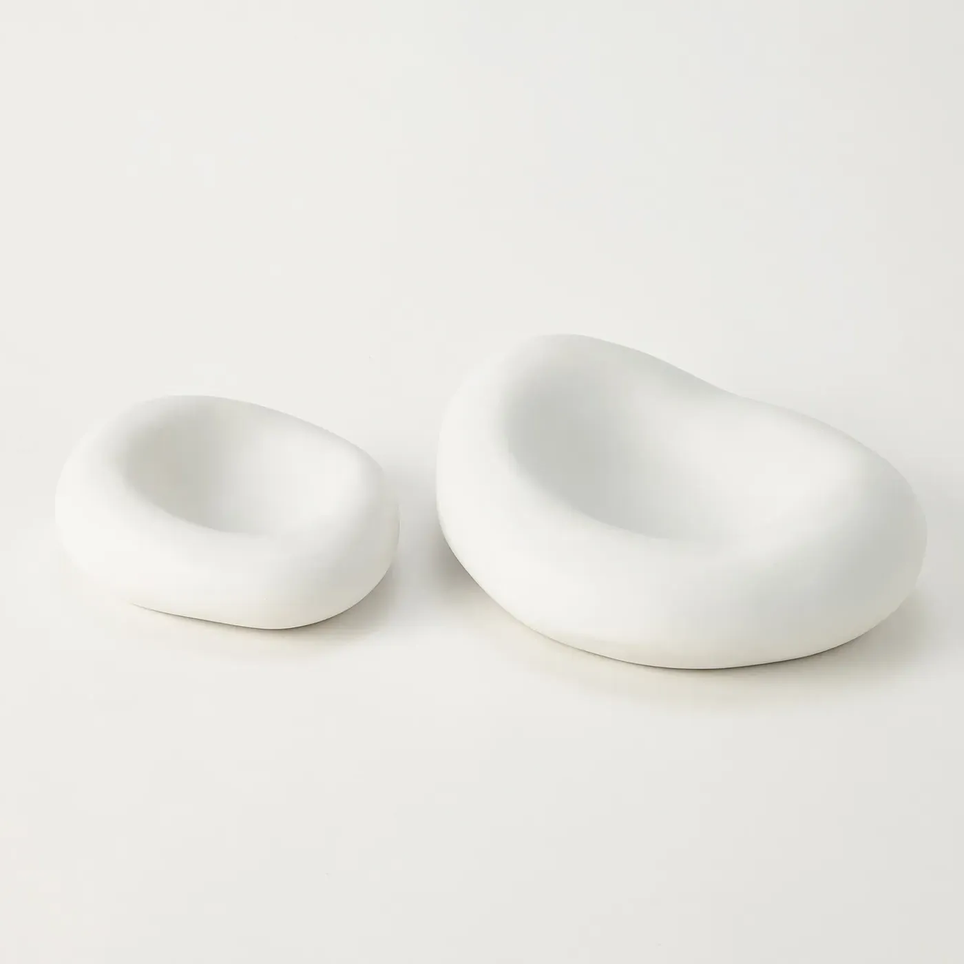 Mina Large Decorative Bowl - White, Ceramic