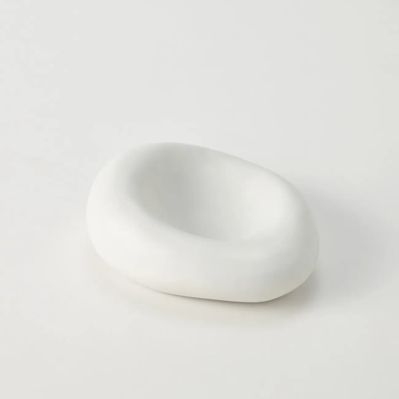 Mina Small Decorative Bowl - White, Ceramic