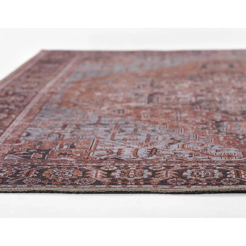 Ming Global Bazaar Medallion Patterned Rug - Red