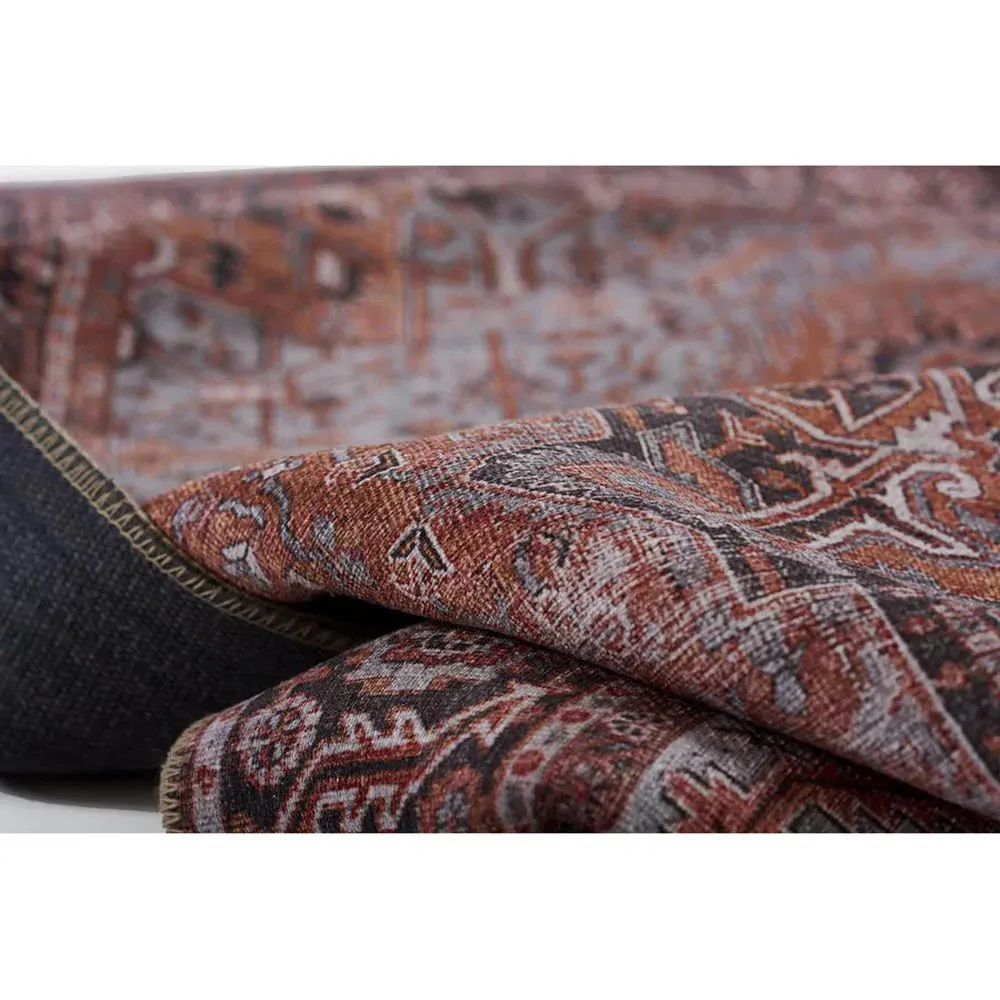 Ming Global Bazaar Medallion Patterned Rug - Red