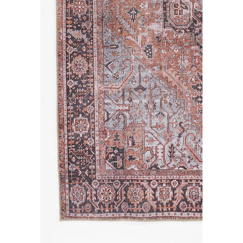 Ming Global Bazaar Medallion Patterned Rug - Red