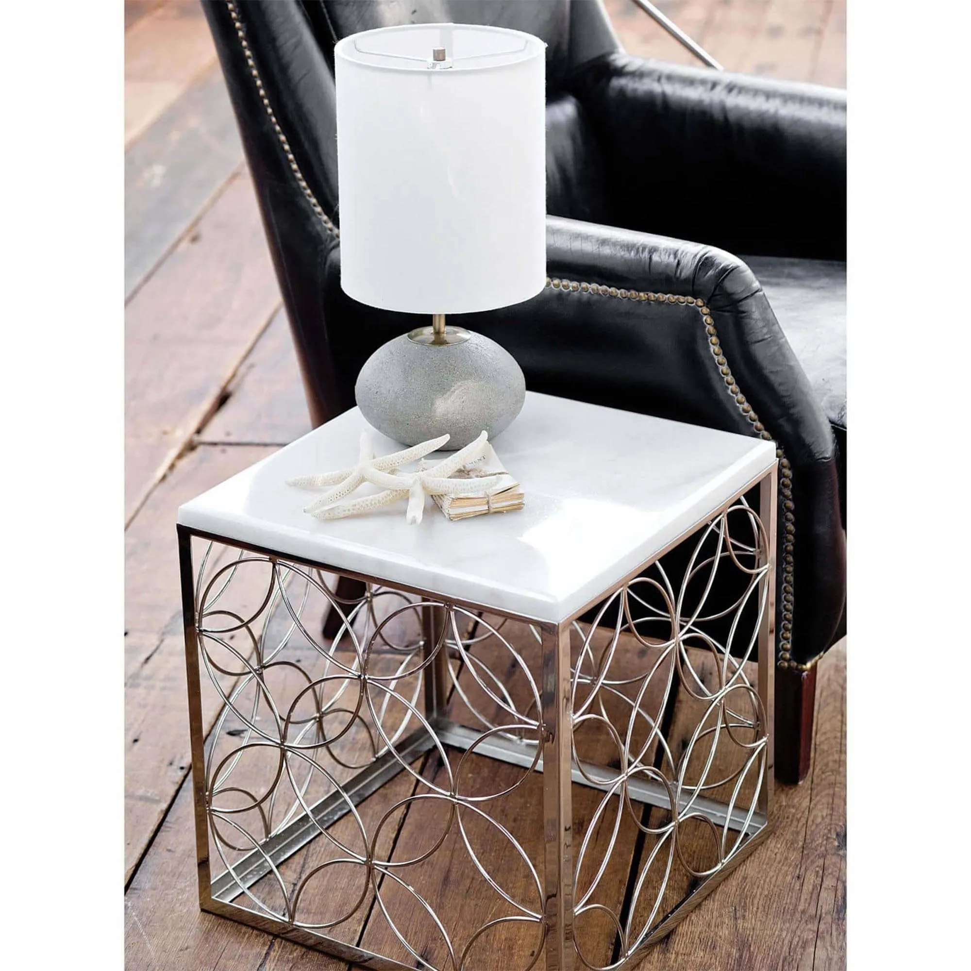 Mini Orb Table Lamp - Brown, Steel