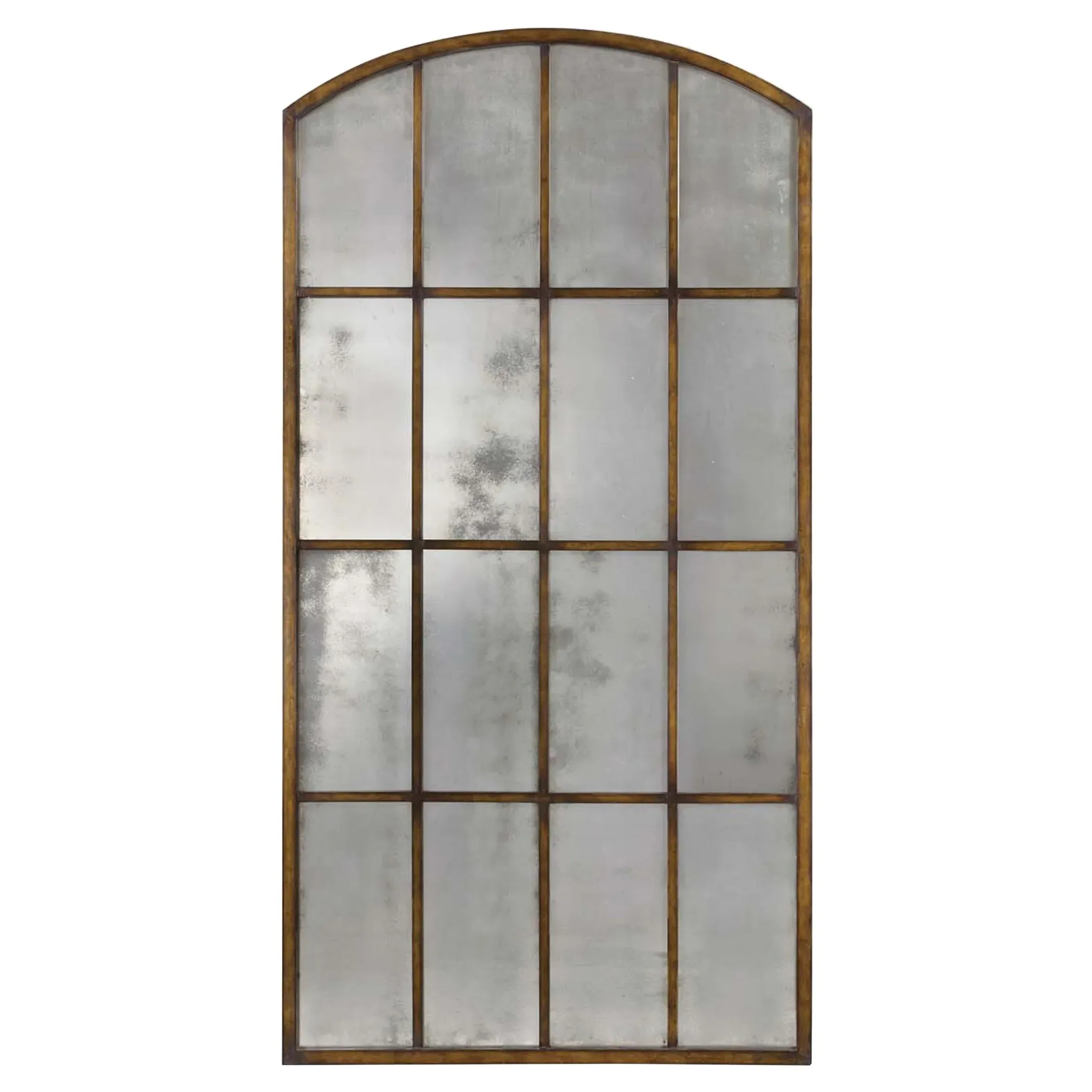 Mira Arched Floor Mirror - Bronze, Metal