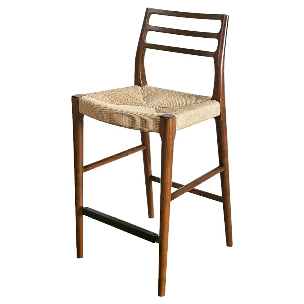 Mira Counter Stool - Brown, Ash Wood