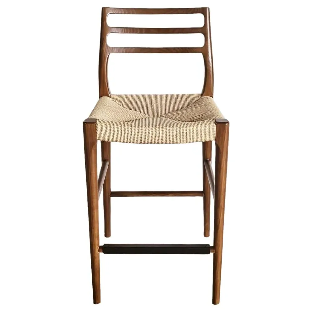 Mira Counter Stool - Brown, Ash Wood