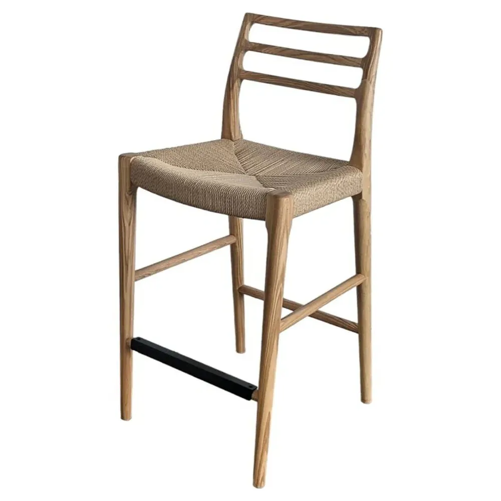 Mira Counter Stool - Natural, Ash Wood