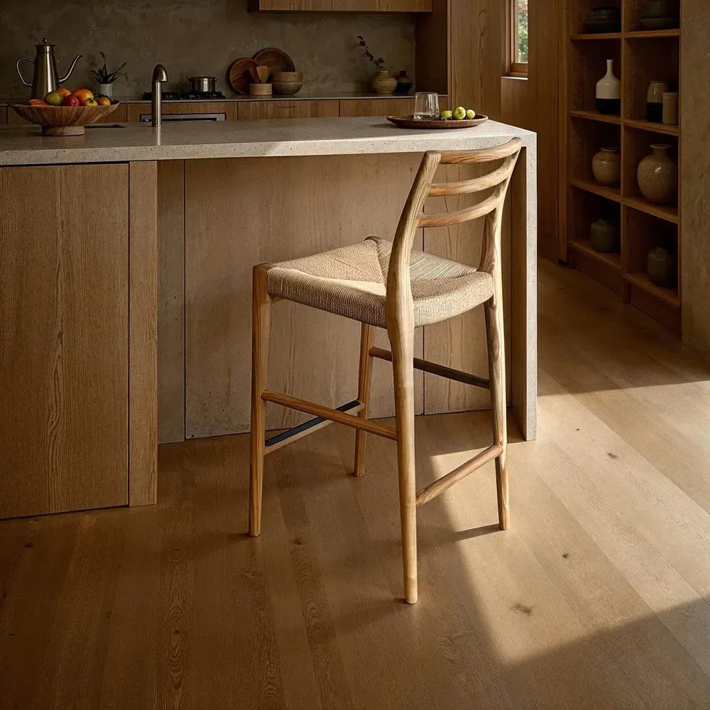 Mira Counter Stool - Natural, Ash Wood