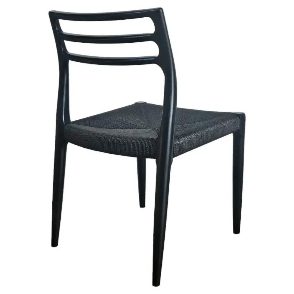Mira Dining Chair Set of 2 - Black, Ash Wood