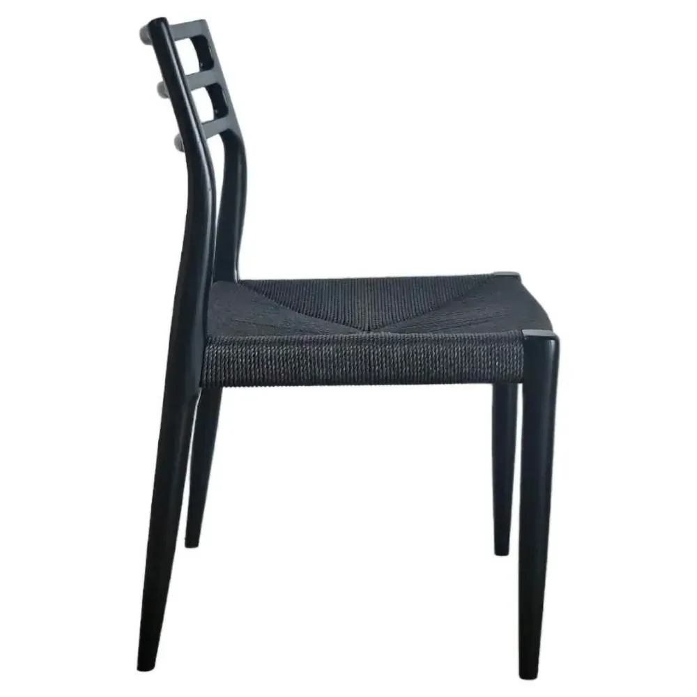Mira Dining Chair Set of 2 - Black, Ash Wood
