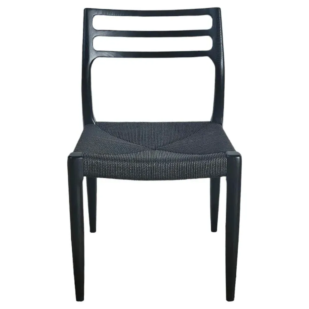 Mira Dining Chair Set of 2 - Black, Ash Wood image