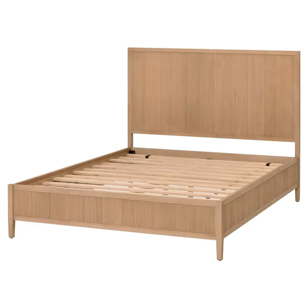 Mira King Size Bed Frame - Natural, Oak