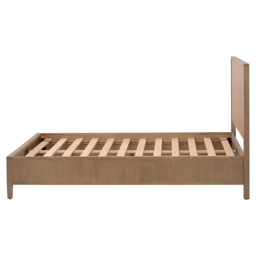 Mira King Size Bed Frame - Natural, Oak