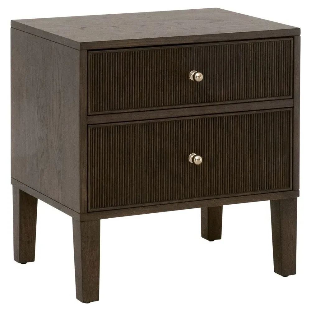 Mira Nightstand - Dutch Brown, Oak
