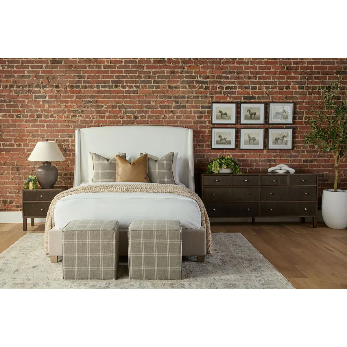 Mira Nightstand - Dutch Brown, Oak