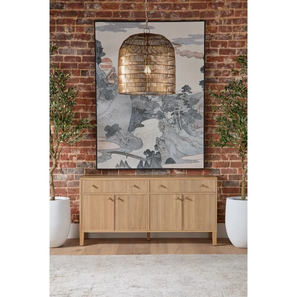 Mira Sideboard - Brown, Oak