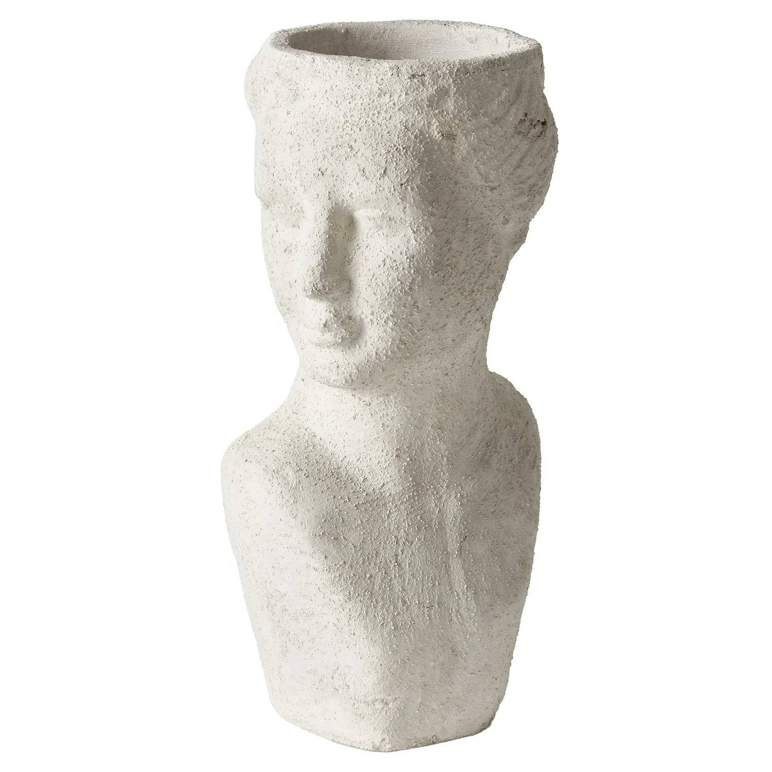 Miralyn Bust Outdoor Planter - White, Limestone image