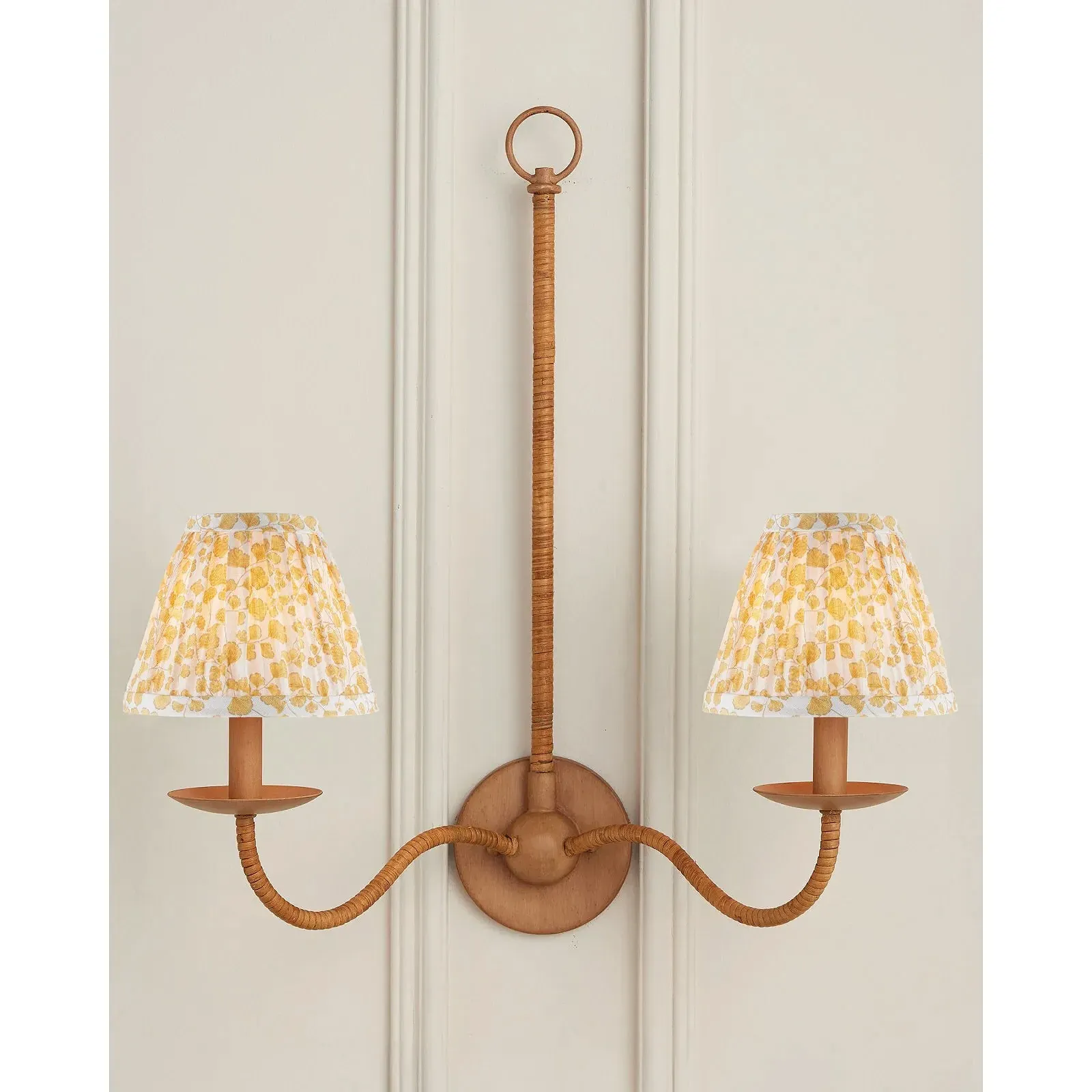 Mirelle Fern Tapered Chandelier Shade - Yellow, Cotton