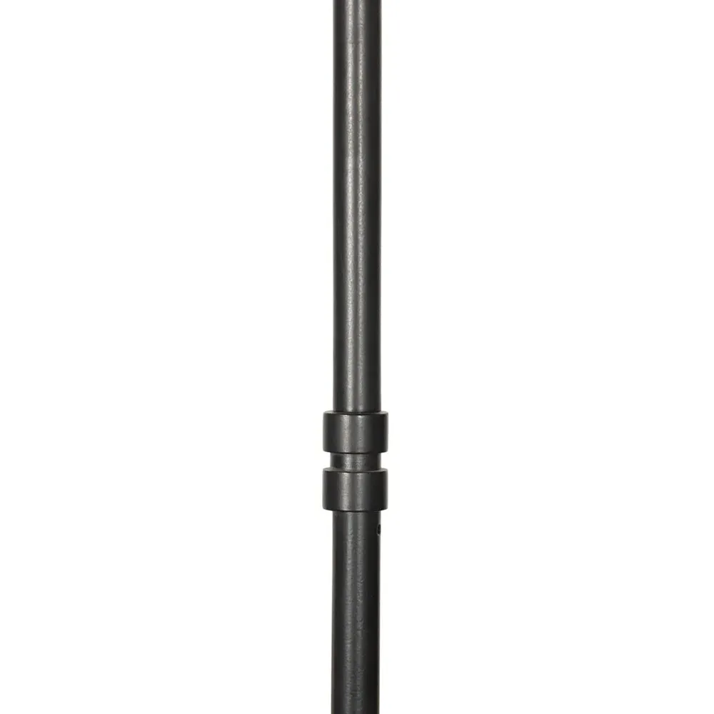 Mirelle Pleated Shade 5 Light Chandelier - Black, Iron