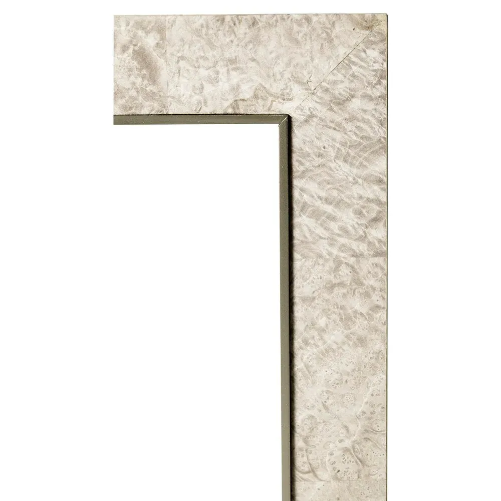 Miren Rectangular Cocktail Table - Grey, Burl Wood