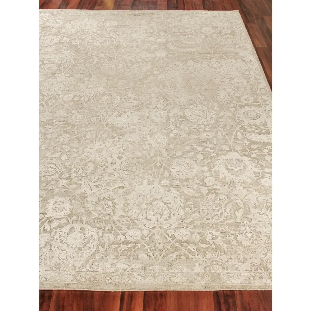 Miriam 14'x18' Hand Knotted Rug - Grey, Wool