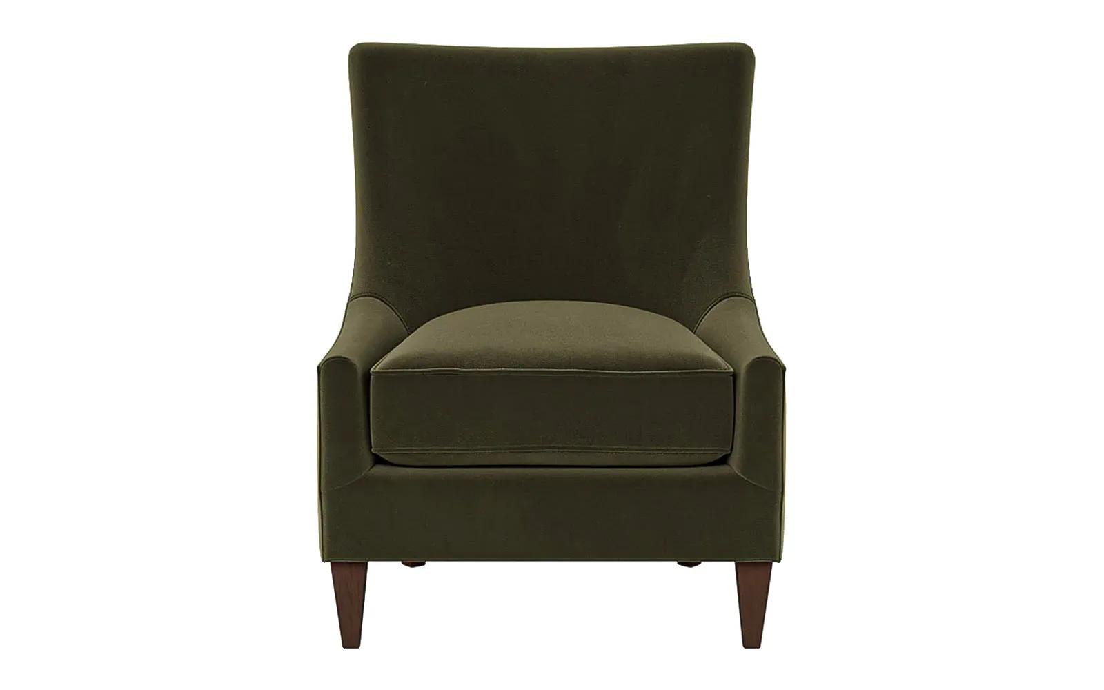 Miriam Slipper Chair - Boxwood Green, Performance Velvet