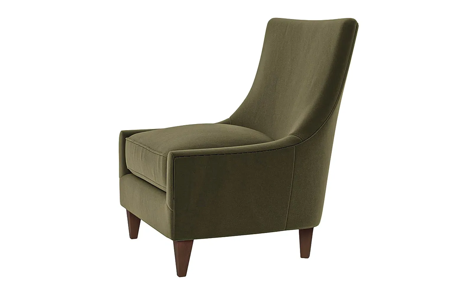 Miriam Slipper Chair - Boxwood Green, Performance Velvet