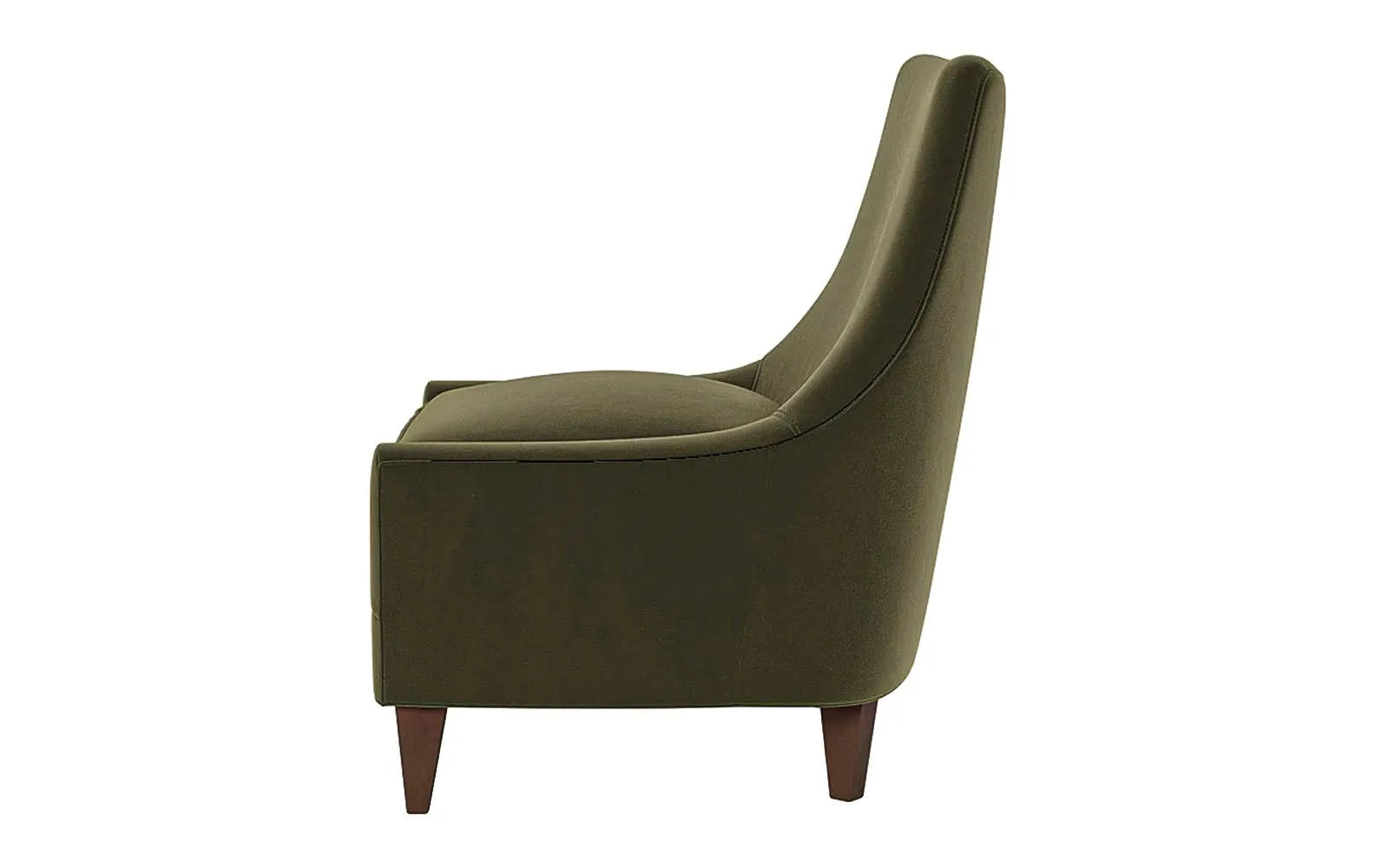 Miriam Slipper Chair - Boxwood Green, Performance Velvet