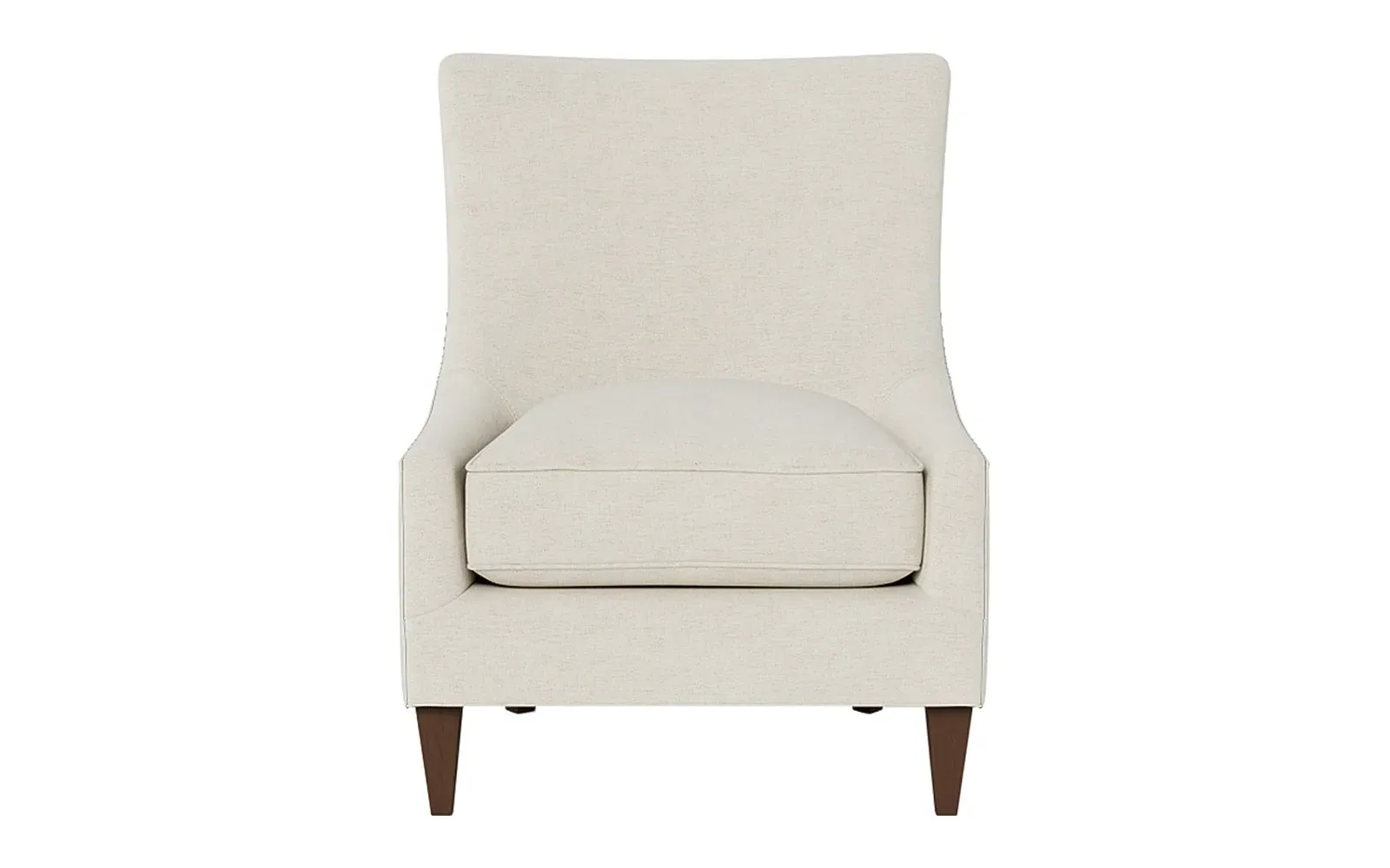 Miriam Slipper Chair - Heathered Ivory, Chenille