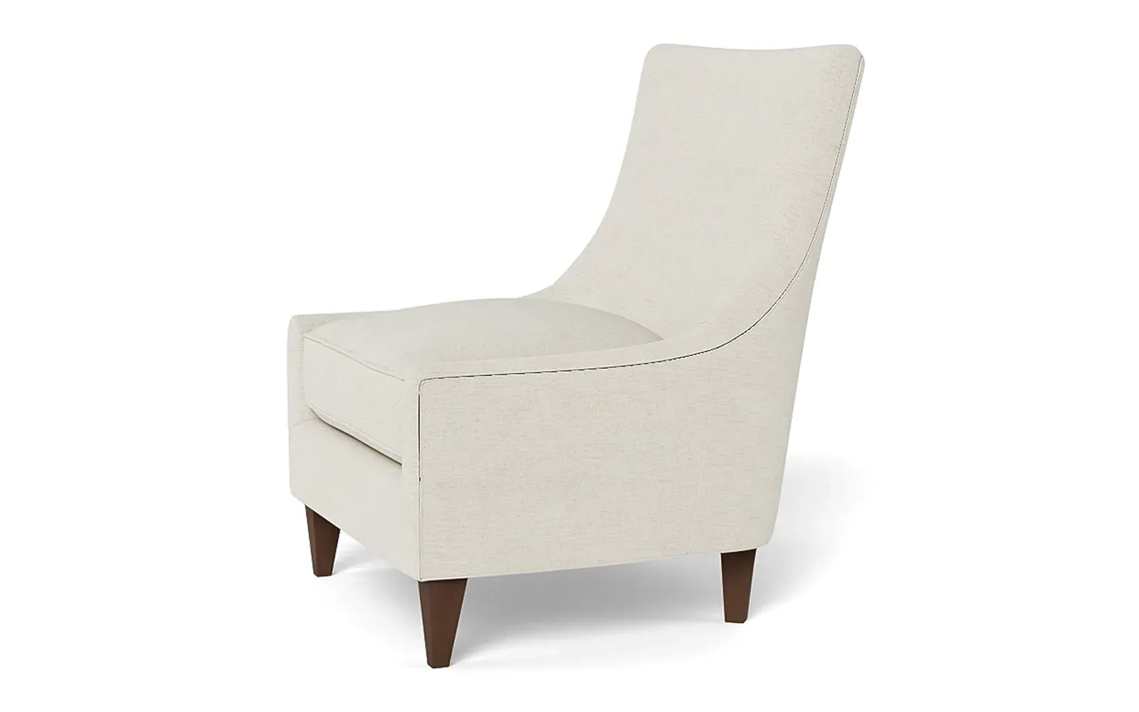 Miriam Slipper Chair - Heathered Ivory, Chenille