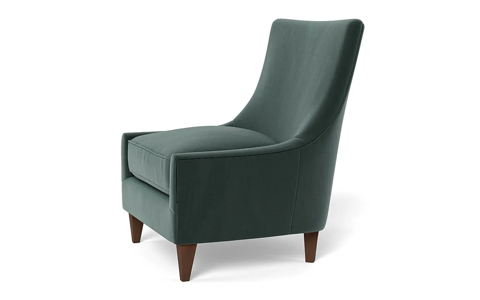 Miriam Slipper Chair - Lagoon, Performance Velvet