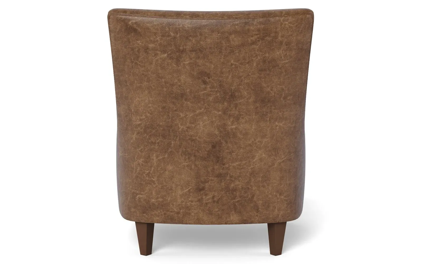 Miriam Slipper Chair - Milk Chocolate, Leather