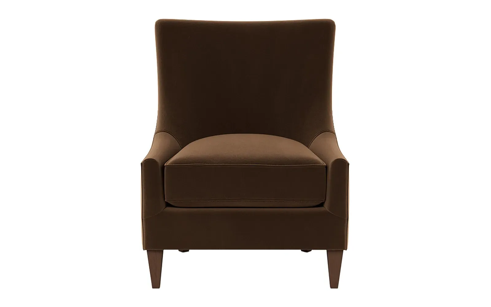 Miriam Slipper Chair - Molasses, Performance Velvet