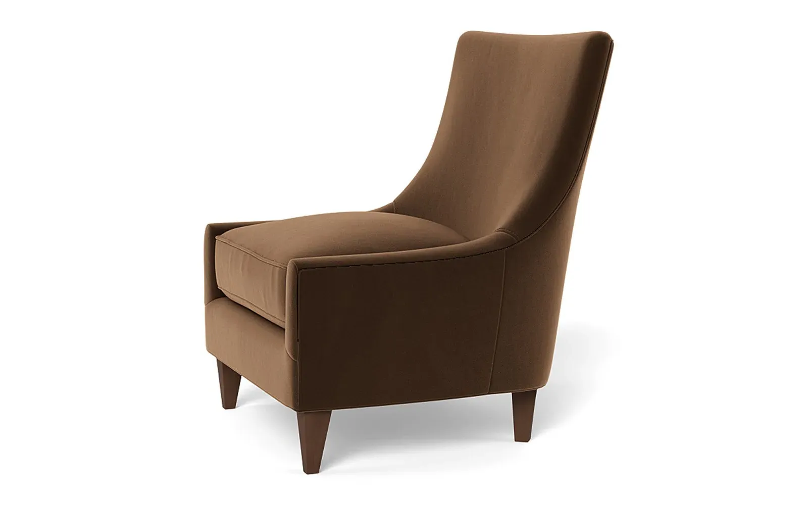 Miriam Slipper Chair - Molasses, Performance Velvet