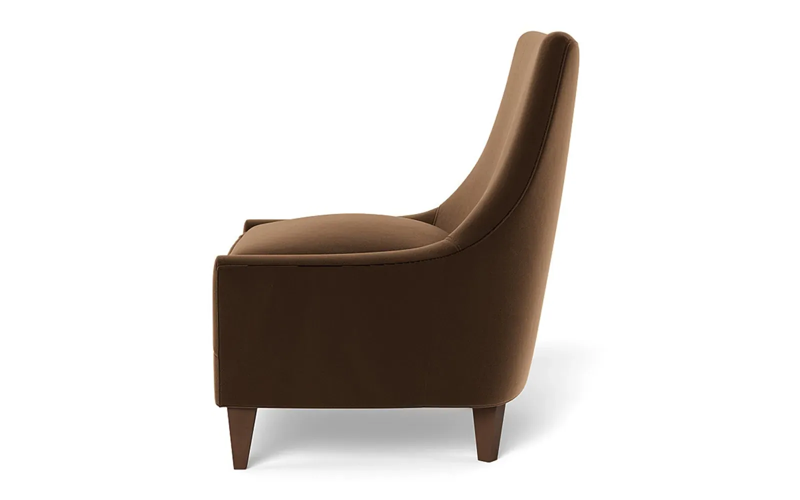 Miriam Slipper Chair - Molasses, Performance Velvet
