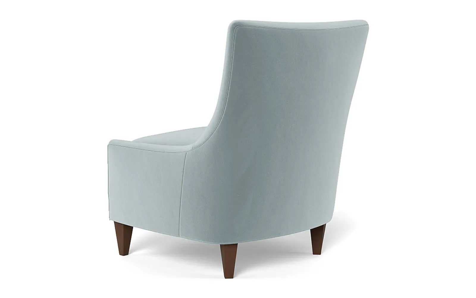 Miriam Slipper Chair - Saltwater Blue, Performance Velvet