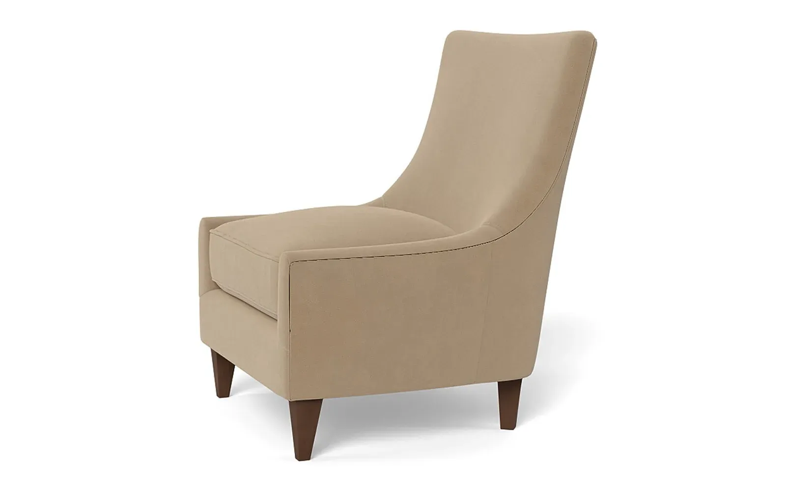 Miriam Slipper Chair - Sand Dune, Performance Velvet
